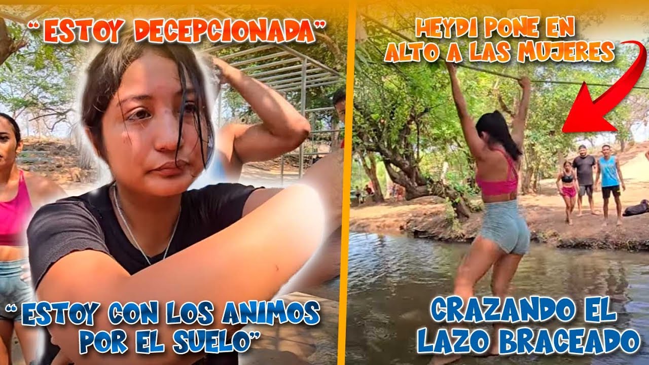 Carmen fue la única que no logro cruzar, se siente decepcionada. Heydi da la cara por las mujeres