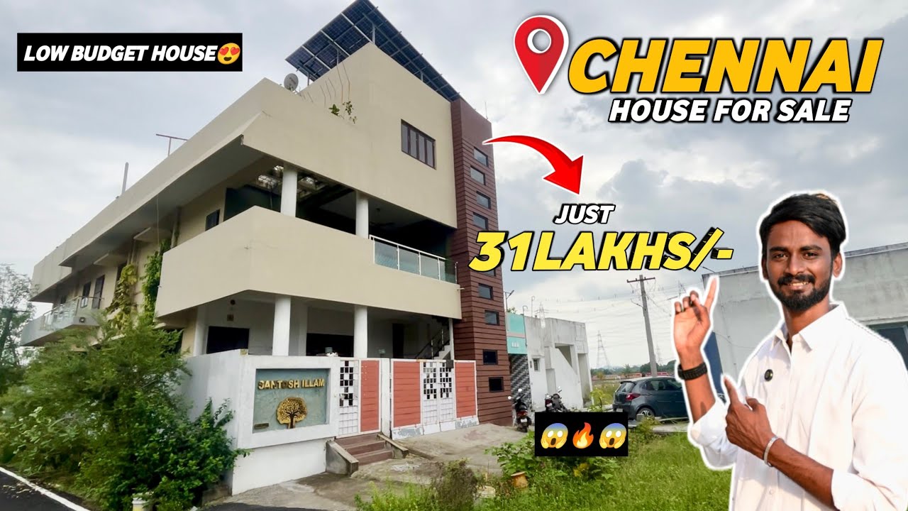 😱Just 31Lakhs/-😍Individual House for sale Chennai🏡Low Budget House in Chennai🔥Must Watch‼️