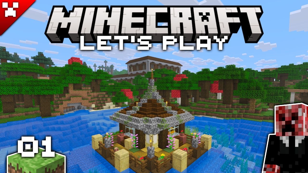 I started a NEW Minecraft world! | Let's Play Minecraft Survival Episode 1