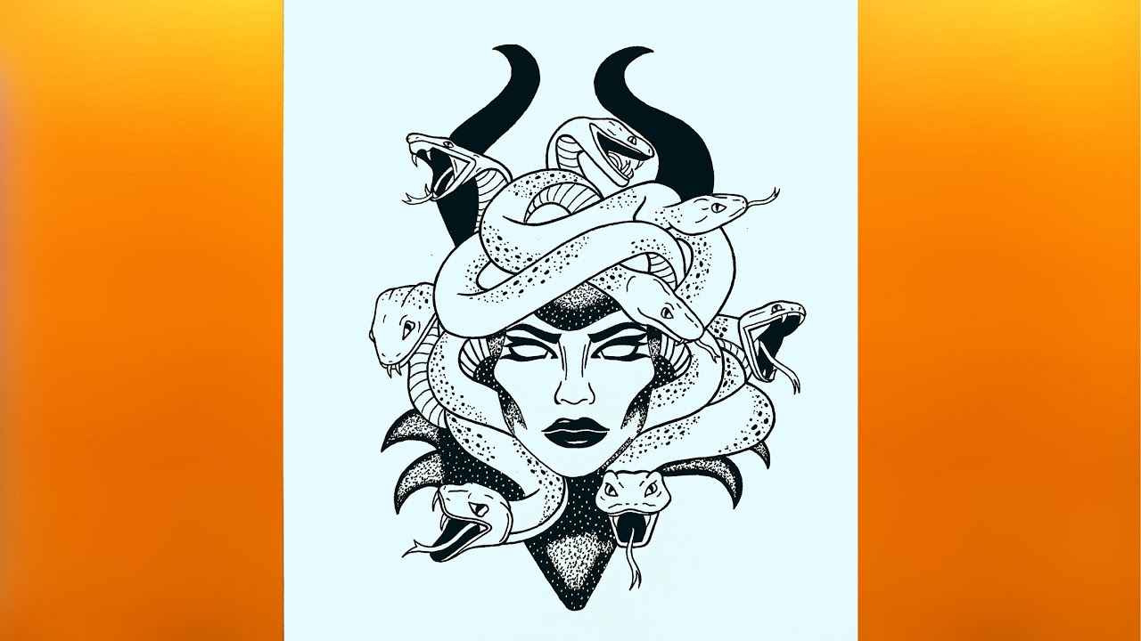 Learn how to draw  medusa drawing | pencil drawing of medusa | medusa drawings part 1