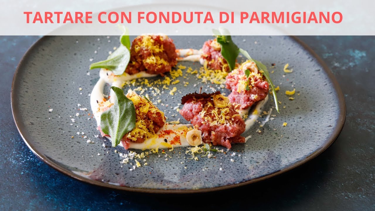 Tartare, fonduta di parmigiano e nocciole: la ricetta gourmet  I ChefDeg I Saporie