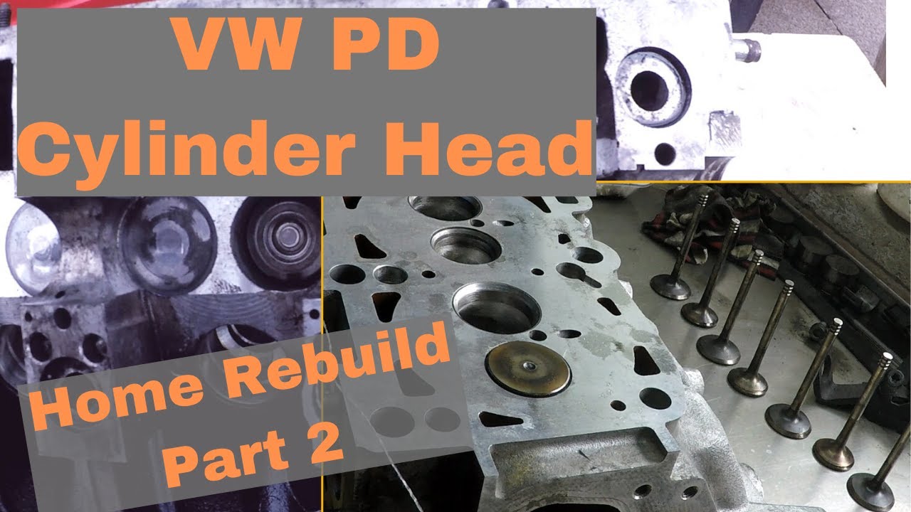 VW PD Cylinder head Home Rebuild - Part 2, Fitting Stem Oil Seals, re-installing springs and collets