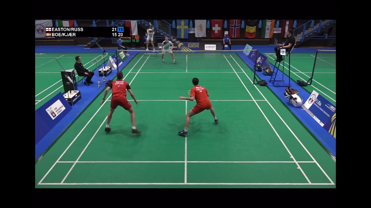 BADMINTON HIGHLIGHTS: Kjaer/Boe vs Easton/Russ. Very close 😬😬. Full match on Badminton Europe TV