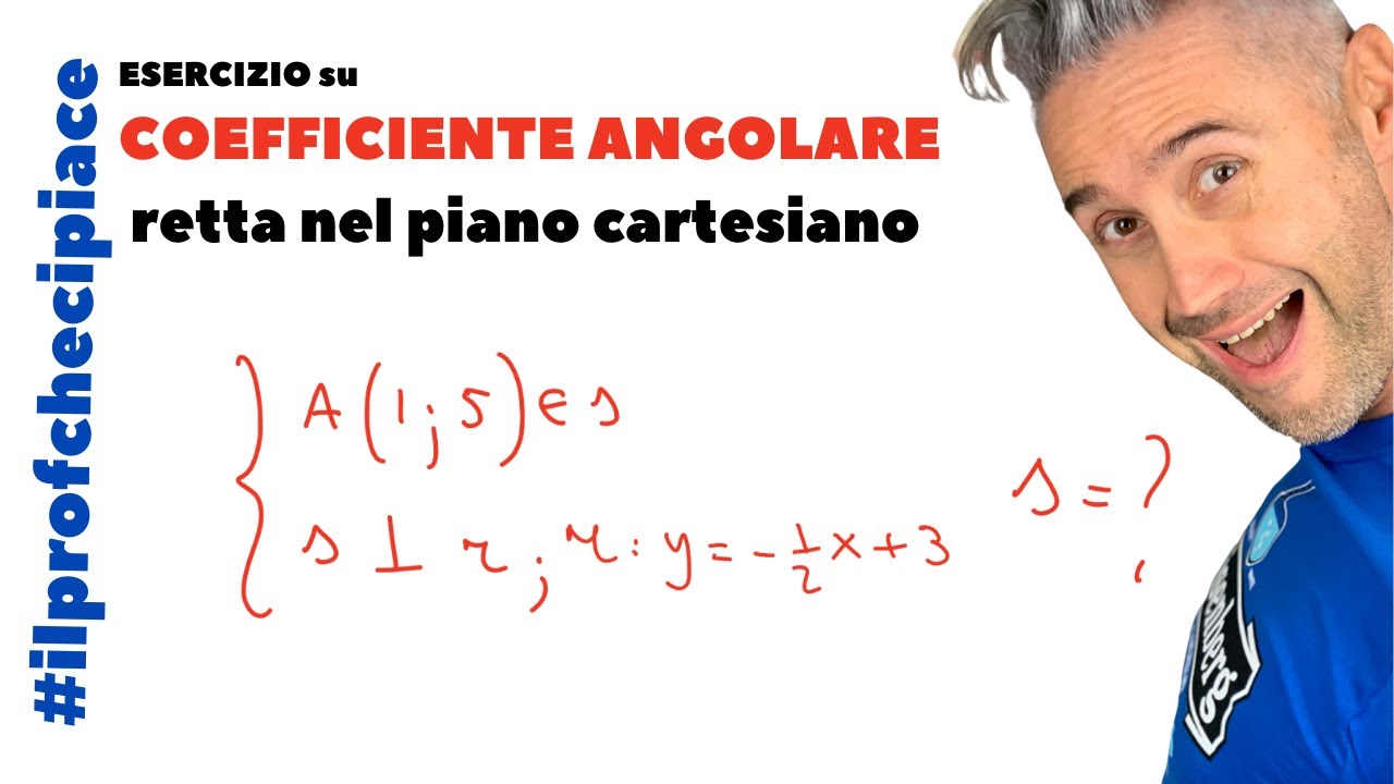 esercizio RETTE PERPENDICOLARI, geometria analitica, retta nel piano cartesiano