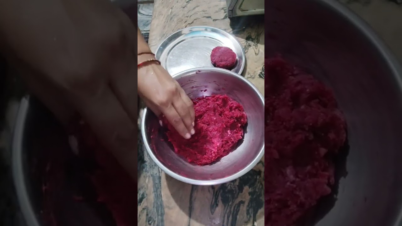 Beetroot tikki chaat