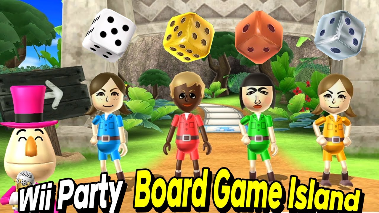 Wii Party Board Game Island gameplay | Lucia Vs Stephanie Vs Marisa Vs Lucia | Master com | Wii파티