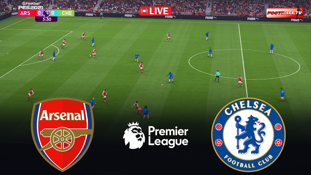 🔴LIVE : ARSENAL vs CHELSEA - English Premier League 2026 | Pes 21 Gameplay Simulation