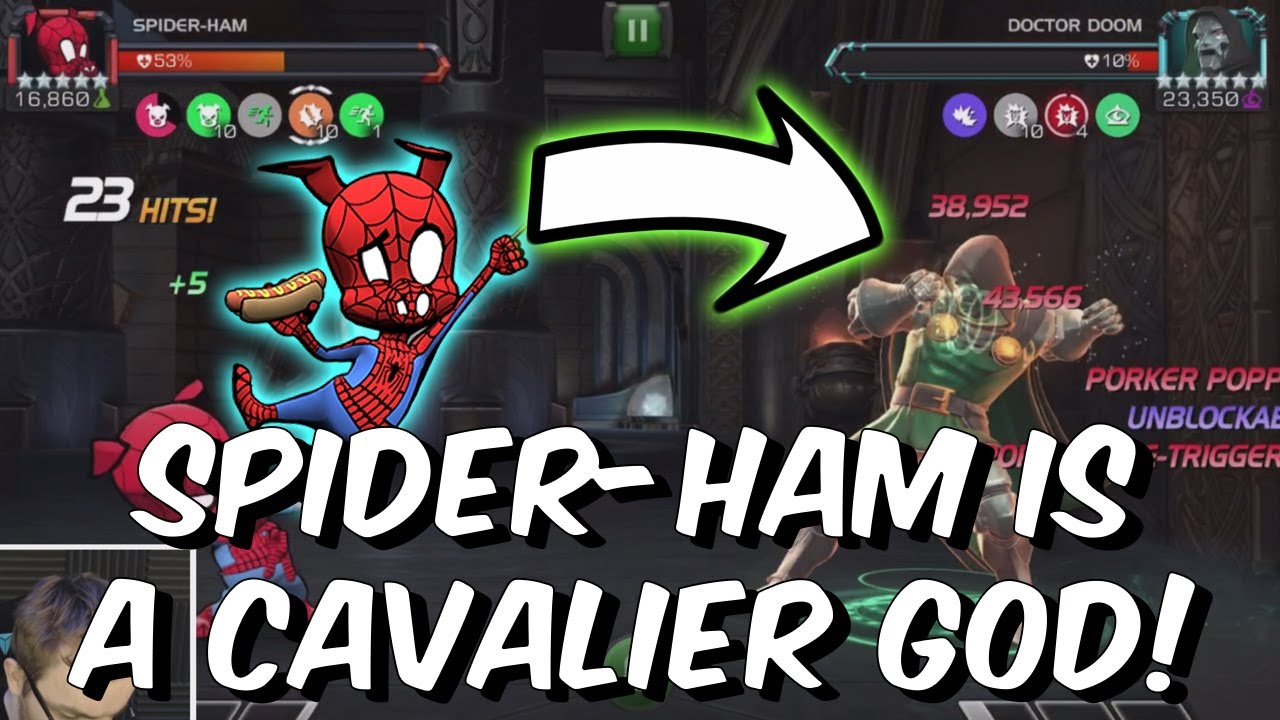 5 Star Spider-Ham is a Cavalier GOD for Disstrack Science Event Quest! - Marvel Contest of Champions