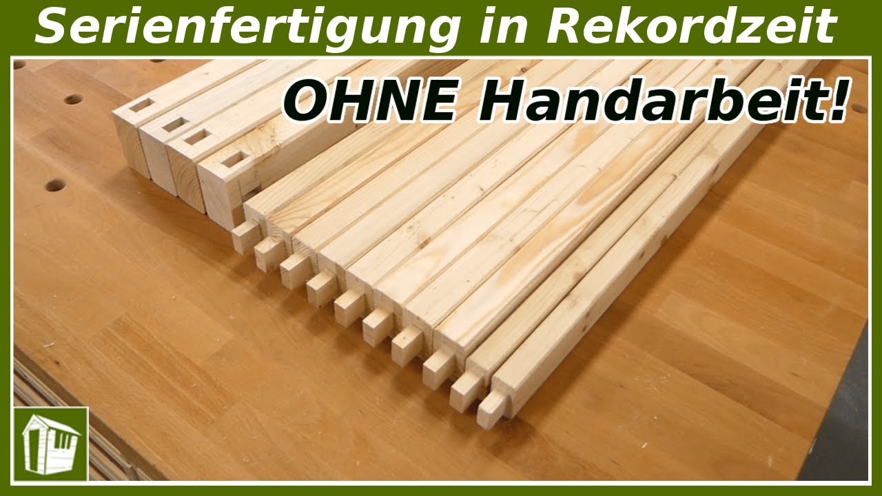 PRÄZISE Zapfenverbindungen SCHNELLER herstellen - SO klappt's!