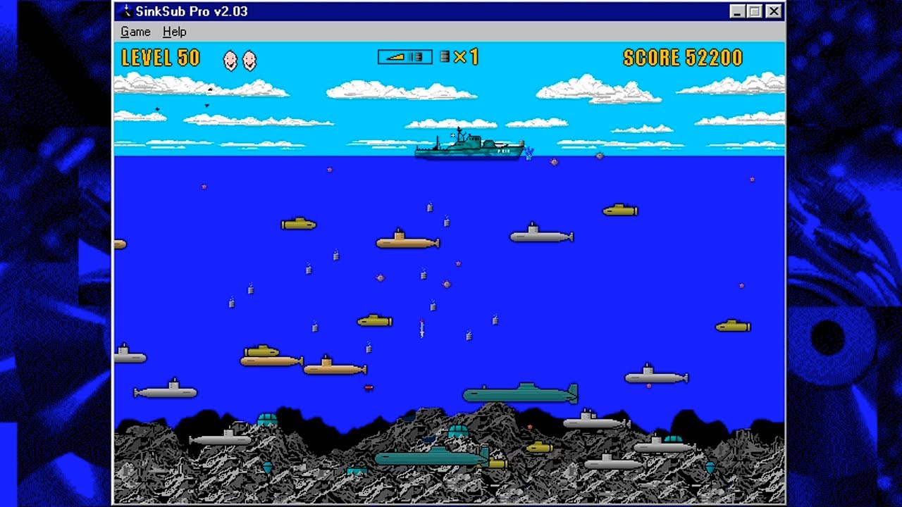SinkSub Pro (PC Windows, 1996) - Playthrough