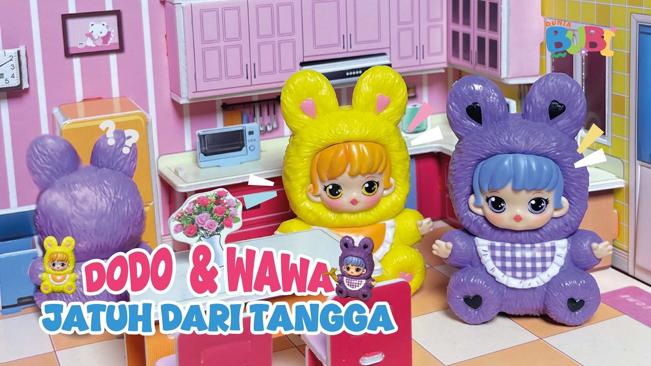 DODO JATUH DARI TANGGA??? | MAIN PETAK UMPET | NANGIS HISTERIS | DRAMA BONEKA | DUNIA BUBI