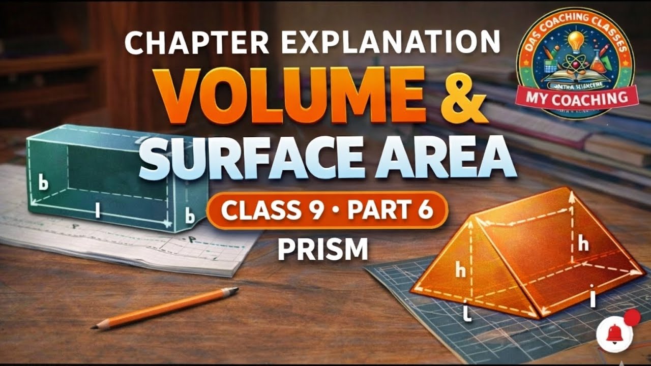 Volume & Surface Area of Prism | Class 9 Maths | Chapter Explanation | Part 6