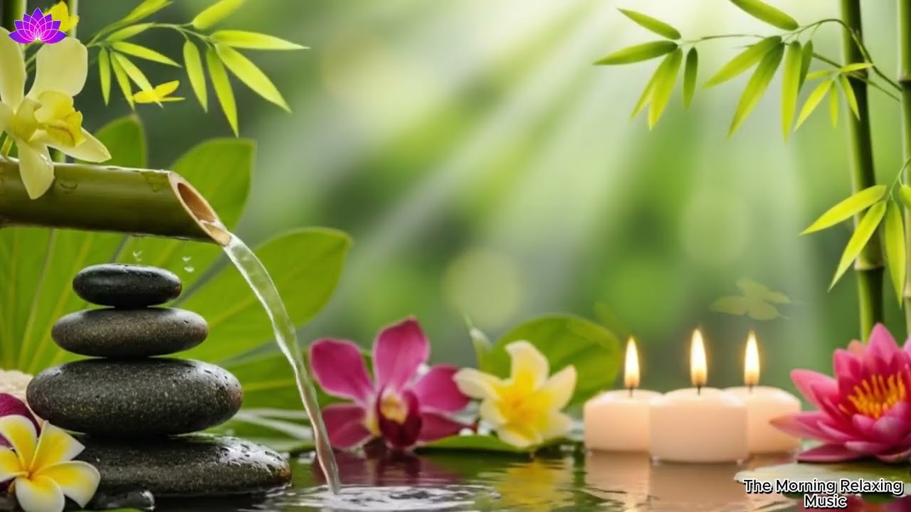 Relaxing Piano Music & Water Sounds   Relaxing Music, Meditation Music, Nature Sounds, Bamboo