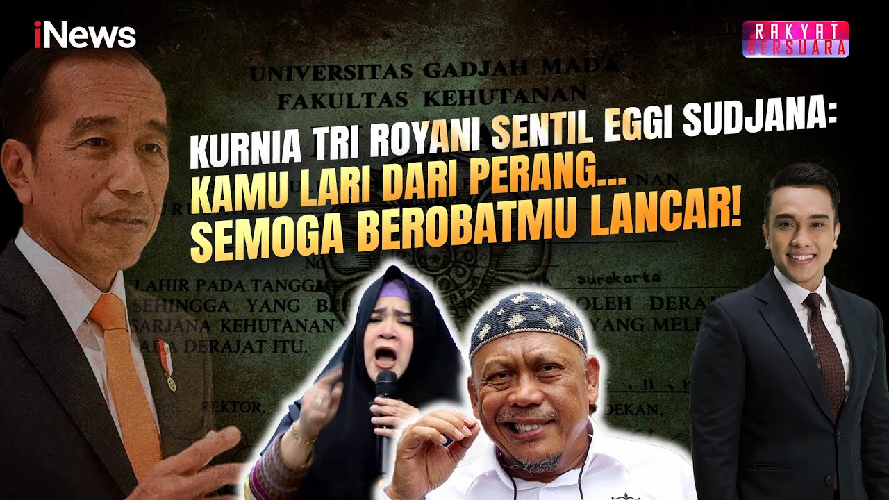 Kurnia Tri Royani Sentil Eggi Sudjana: Kamu Lari dari Perang, Semoga Berobatmu Lancar