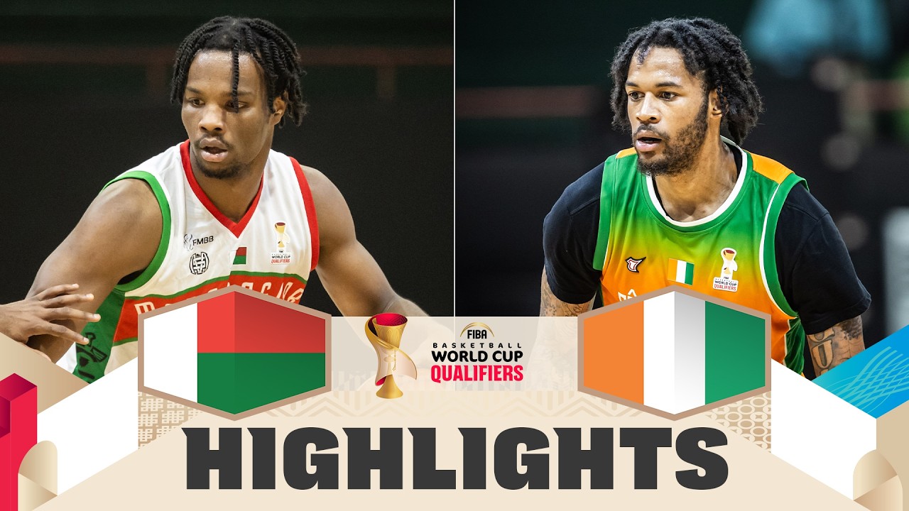 Madagascar 🇲🇬 v C&ocirc;te d'Ivoire 🇨🇮 | Highlights | FIBA Basketball World Cup 2027 African Qualifiers