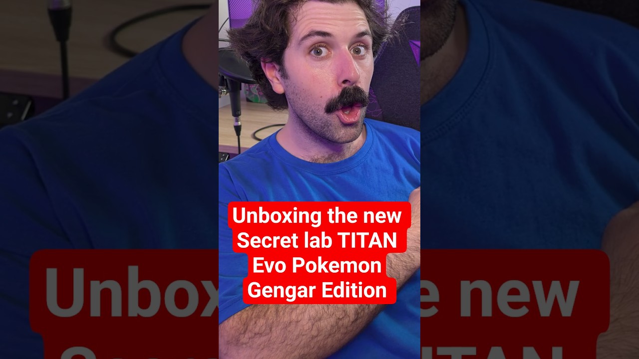 Unboxing the new @Secretlabchairs TITAN Evo Pok&eacute;mon Gengar Edition #secretlab #pokemon #gengar