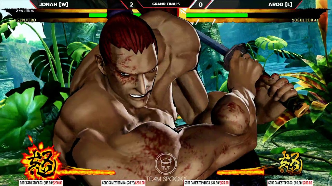 [Samurai Shodown 7] Гранд-финал — Джона (Гендзюро) против Ароо (Ёситора) — NLBC 174