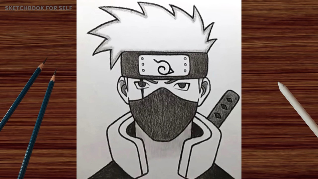 Easy Kakashi Drawing | How to Draw Kakashi Hatake | Step by Step for Beginners