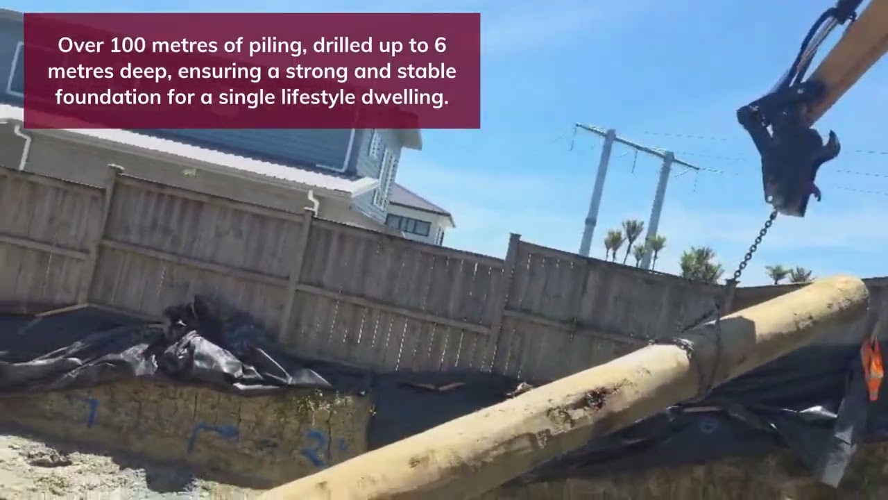 100m Deep Piling Work | Lifestyle Dwelling | Auckland