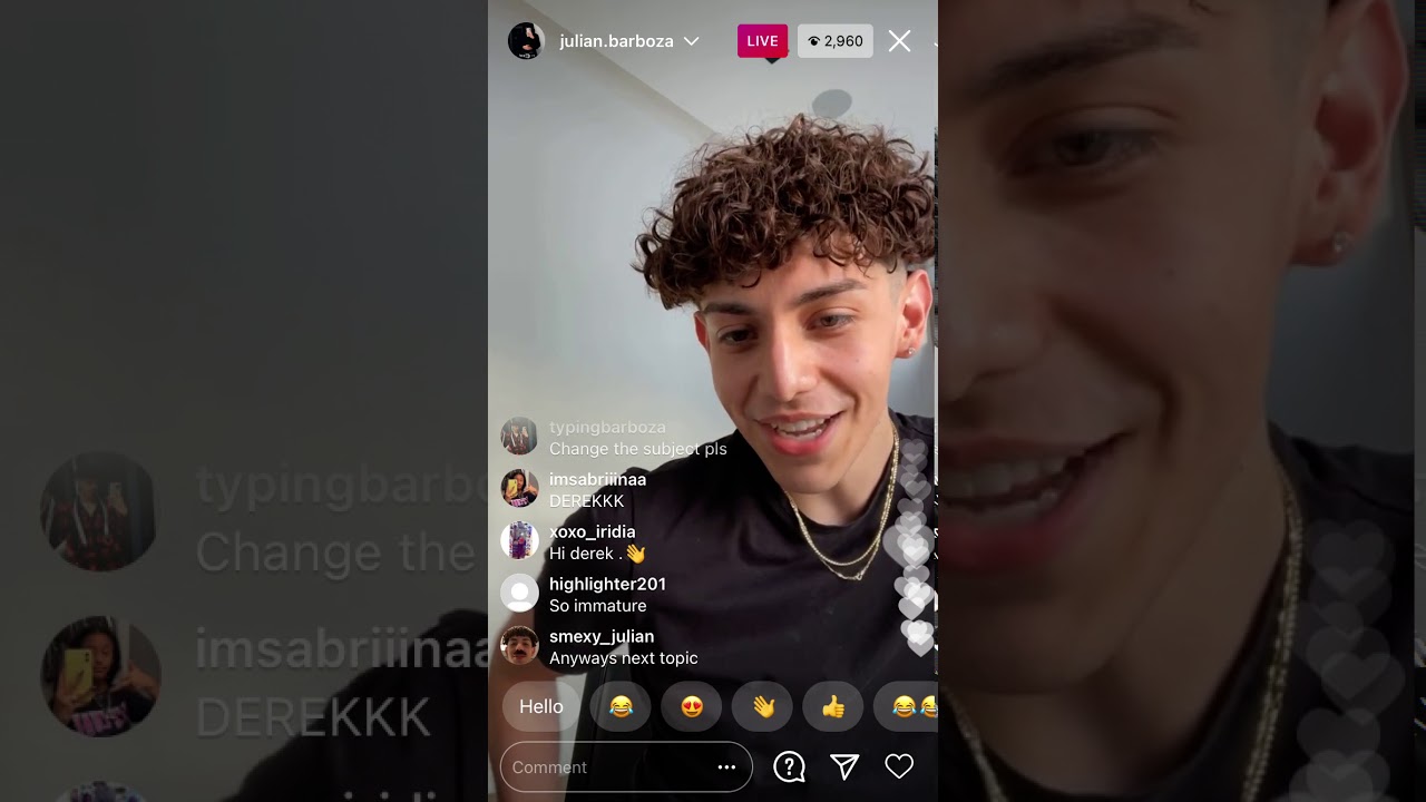JULIAN BARBOZA FULL LIVE🛑 SAYS HE DOESNT WANT TO FIX THINGS WITH JERZI 😔😔 (1/7/21)