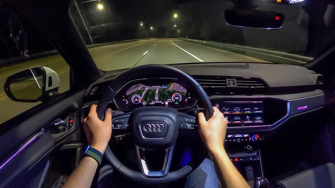 2022 Audi Q3 45 - POV Night Drive (Binaural Audio)