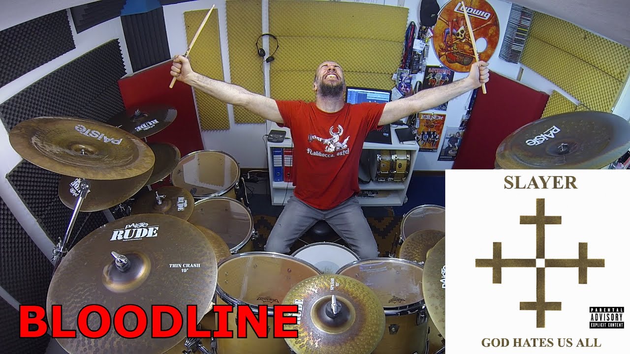 Slayer - BloodLine - PAUL BOSTAPH Drum Cover by EDO SALA
