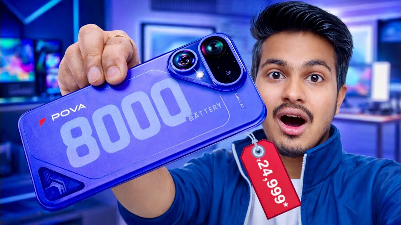 Tecno Pova Curve 2 5G - 8000mAh Battery Phone | Phone with Big Battery !