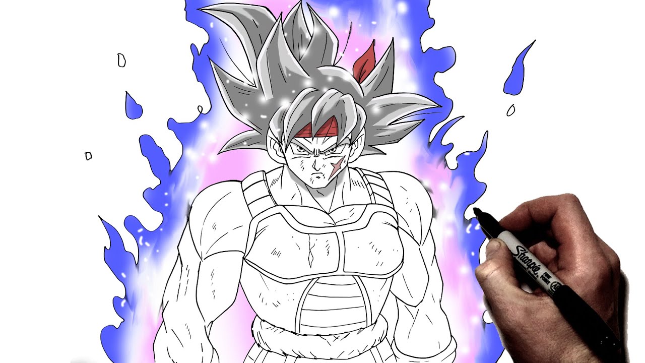 How To Draw Bardock MUI | Step By Step | Dragon Ball