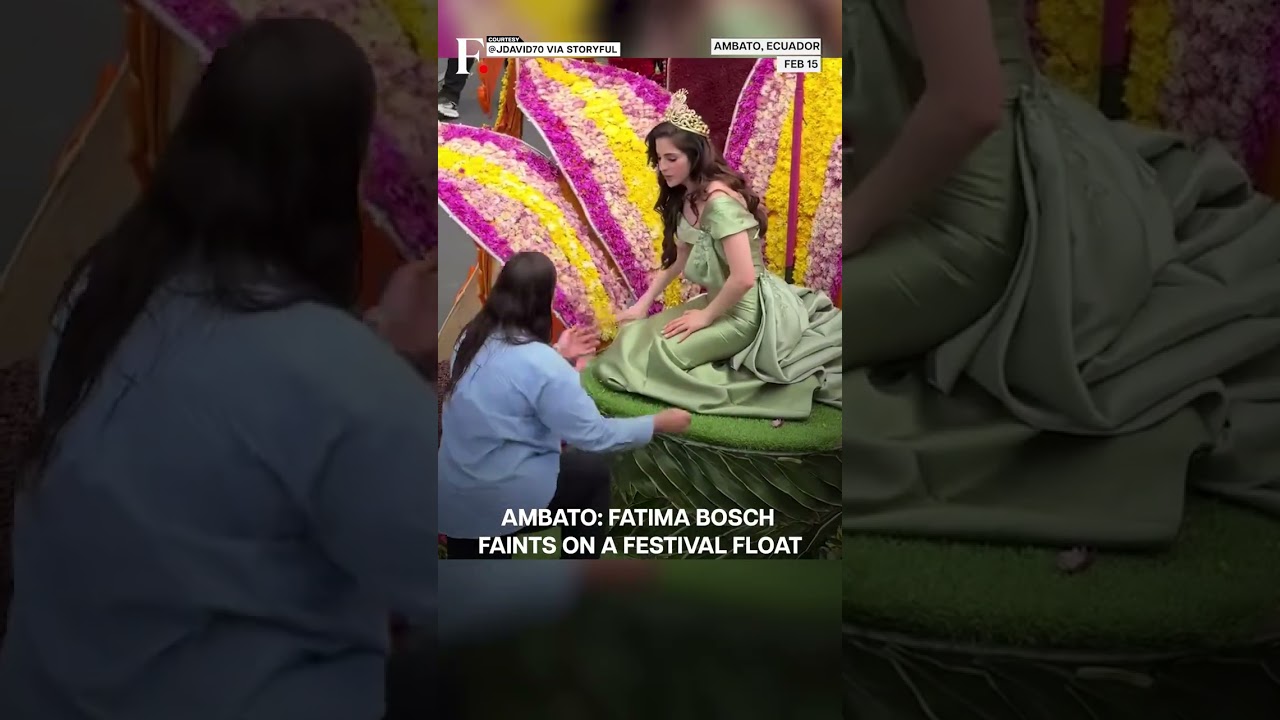 Ecuador: Miss Universe Fatima Bosch Collapses From Exhaustion At Ambato Festival | N18G