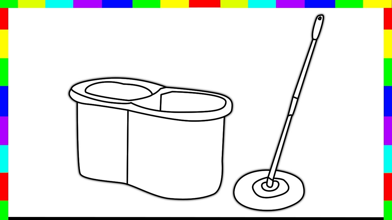 Mop Drawing | How to draw a Mop step by step for beginners