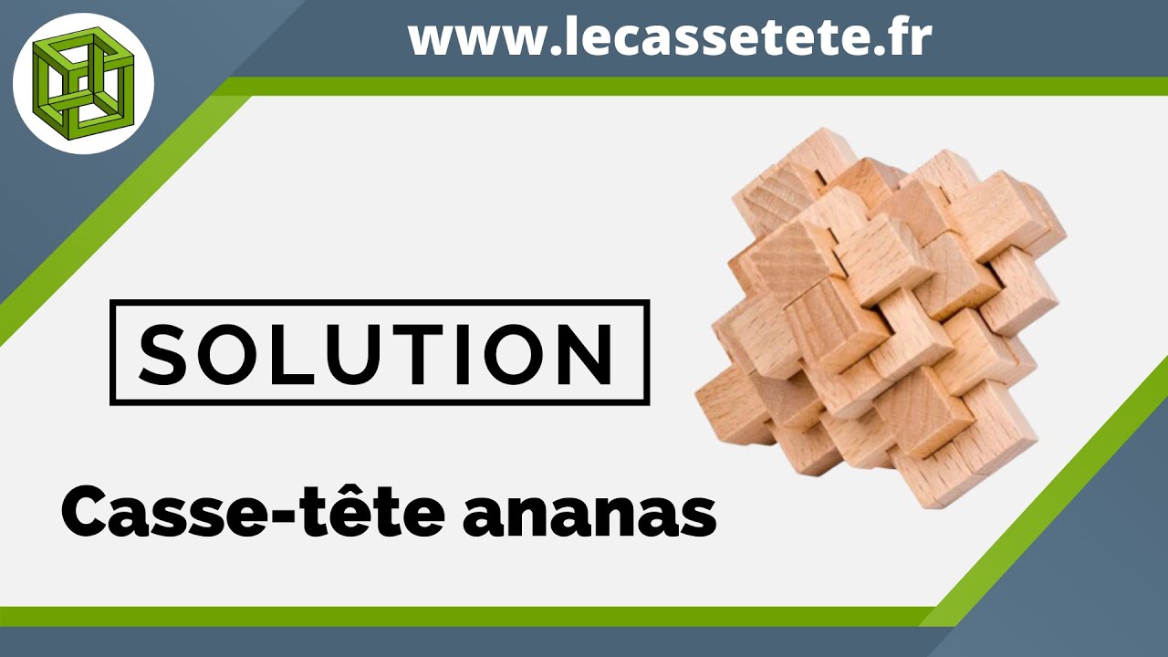 Solution Casse-Tête en Bois Ananas