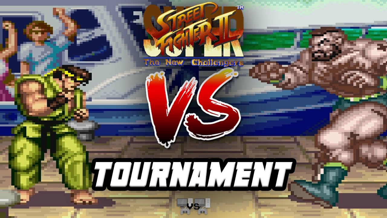 SUPER STREET FIGHTER 2 THE NEW CHALLENGERS: CPU vs. CPU tournament ft. Ryu, Zangief, Balrog, Ken