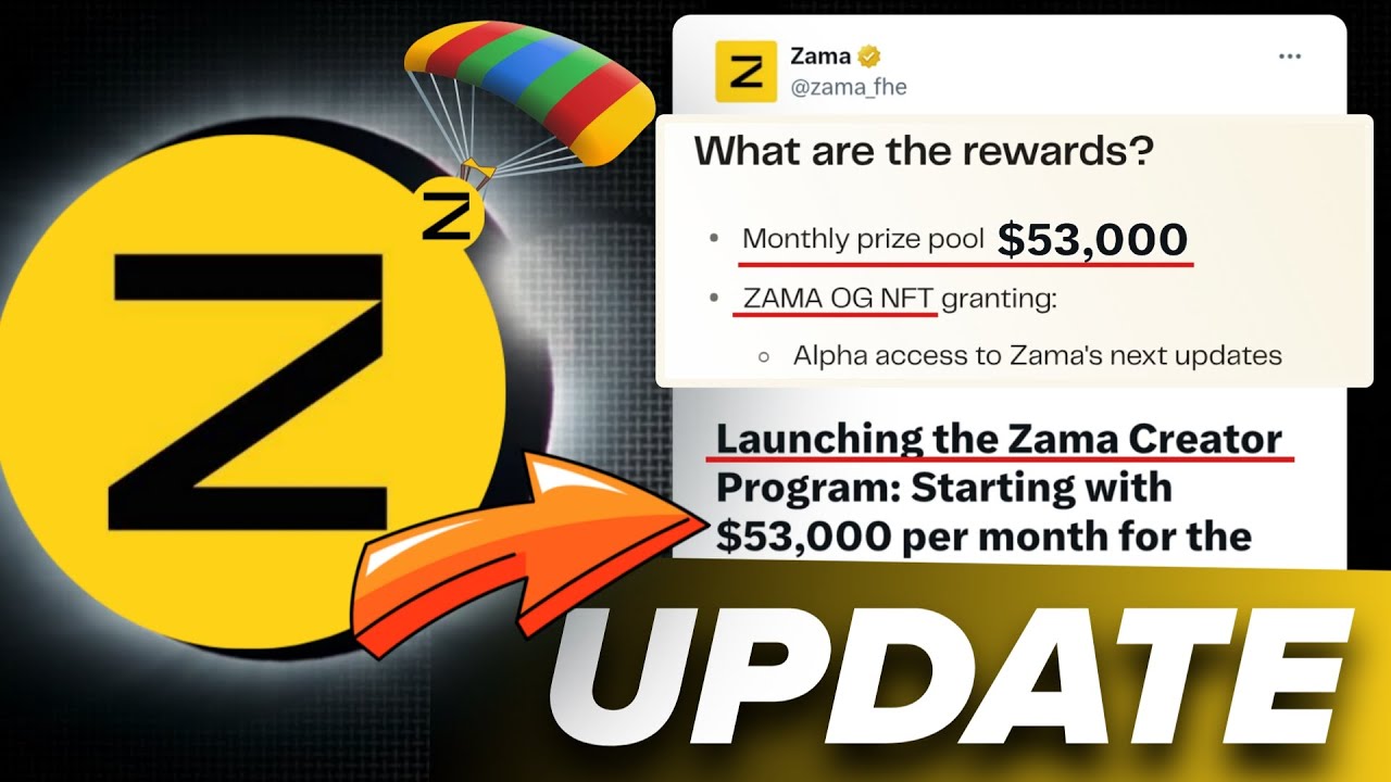 Zama Testnet Airdrop Update | Zama Airdrop $53000 Reward Campaign Guide | Zama OG NFT Claim