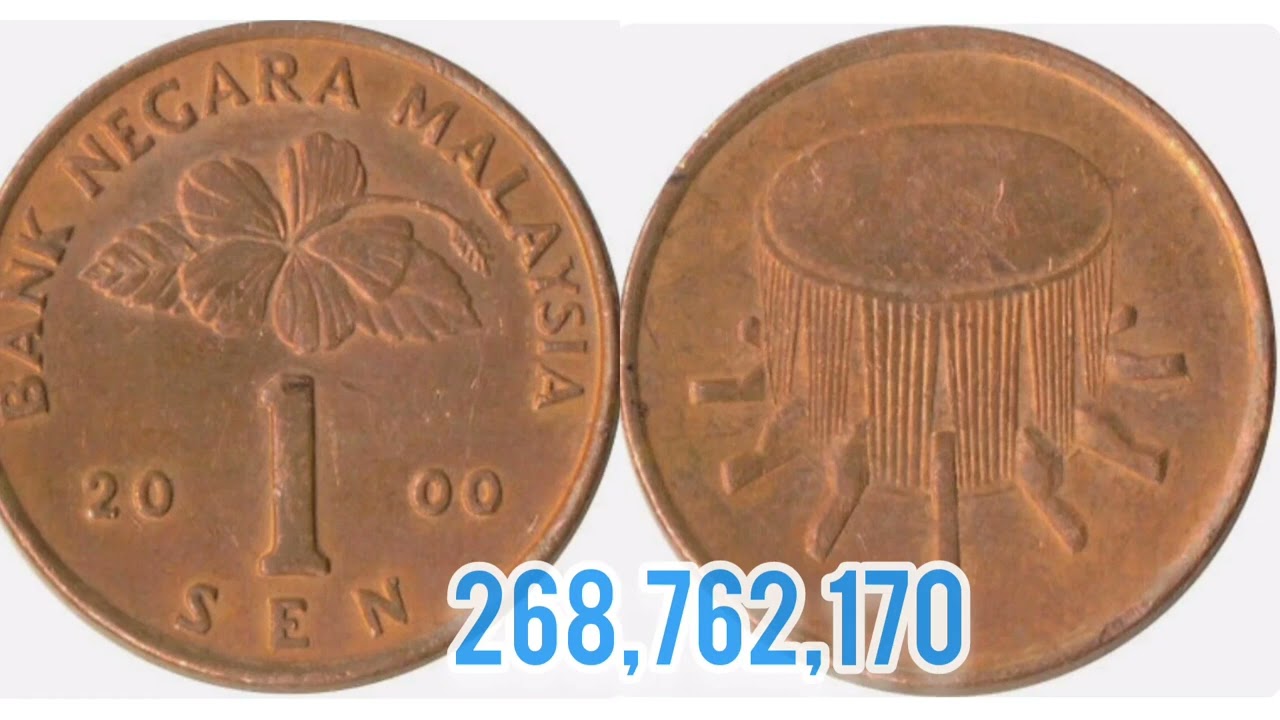 MALAYSIA 2000 1 SEN Coin VALUE + REVIEW