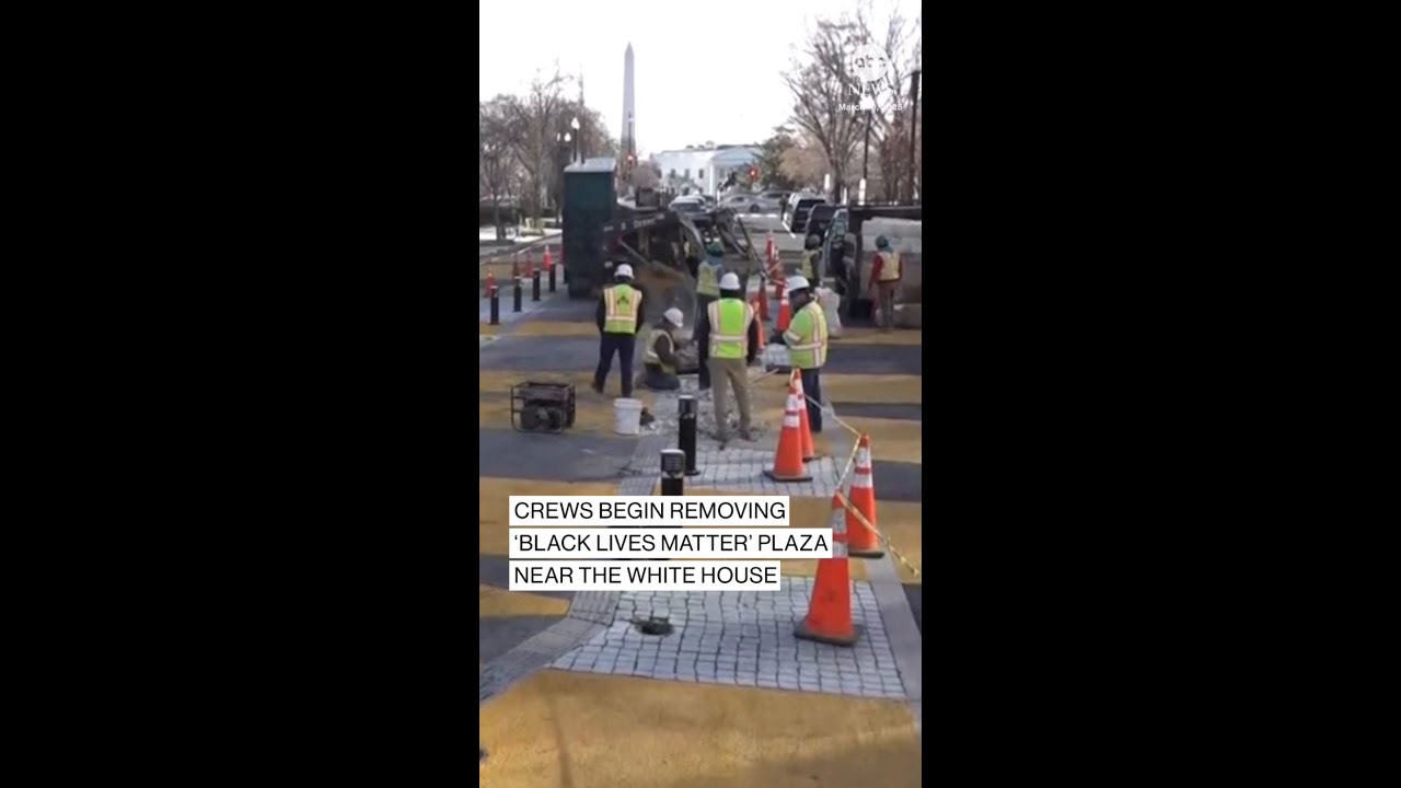 Crews begin removing 'Black Lives Matter' Plaza near White House