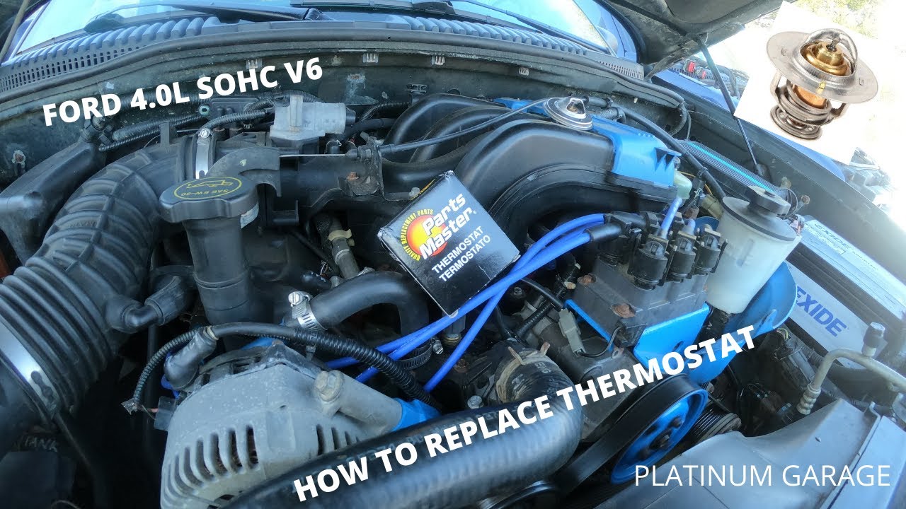 Как заменить термостат (без корпуса) — Ford Explorer 4.0L V6 SOHC 2002–2010 гг.
