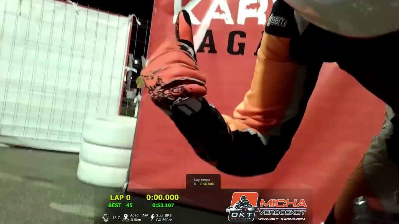 🌙 Night stint @ 24H Karting Agadir, Morocco (MA) - OKT-Racing - 2023/03/19 Stint#18 04h09