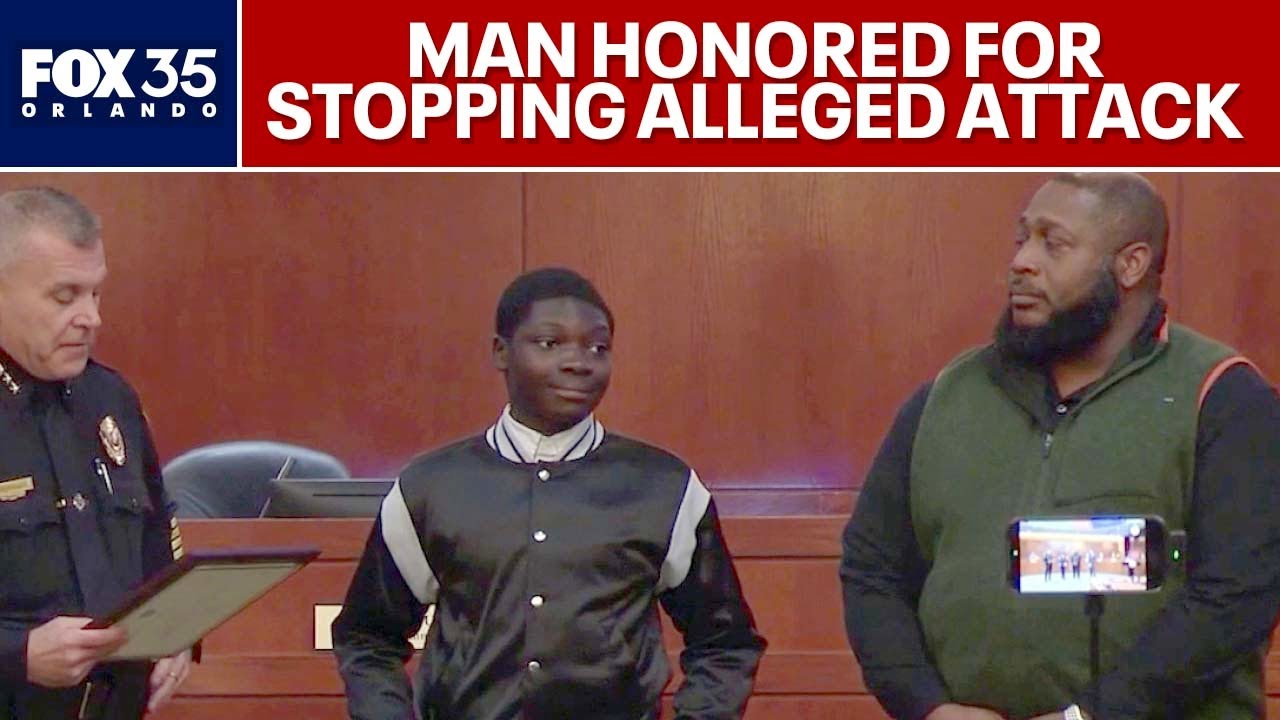 DeLand man honored for stopping alleged attack on teen at bus stop