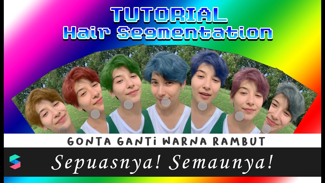 SPARK AR TUTORIAL | Hair segmentation - cara bikin filter gonta ganti cat rambut