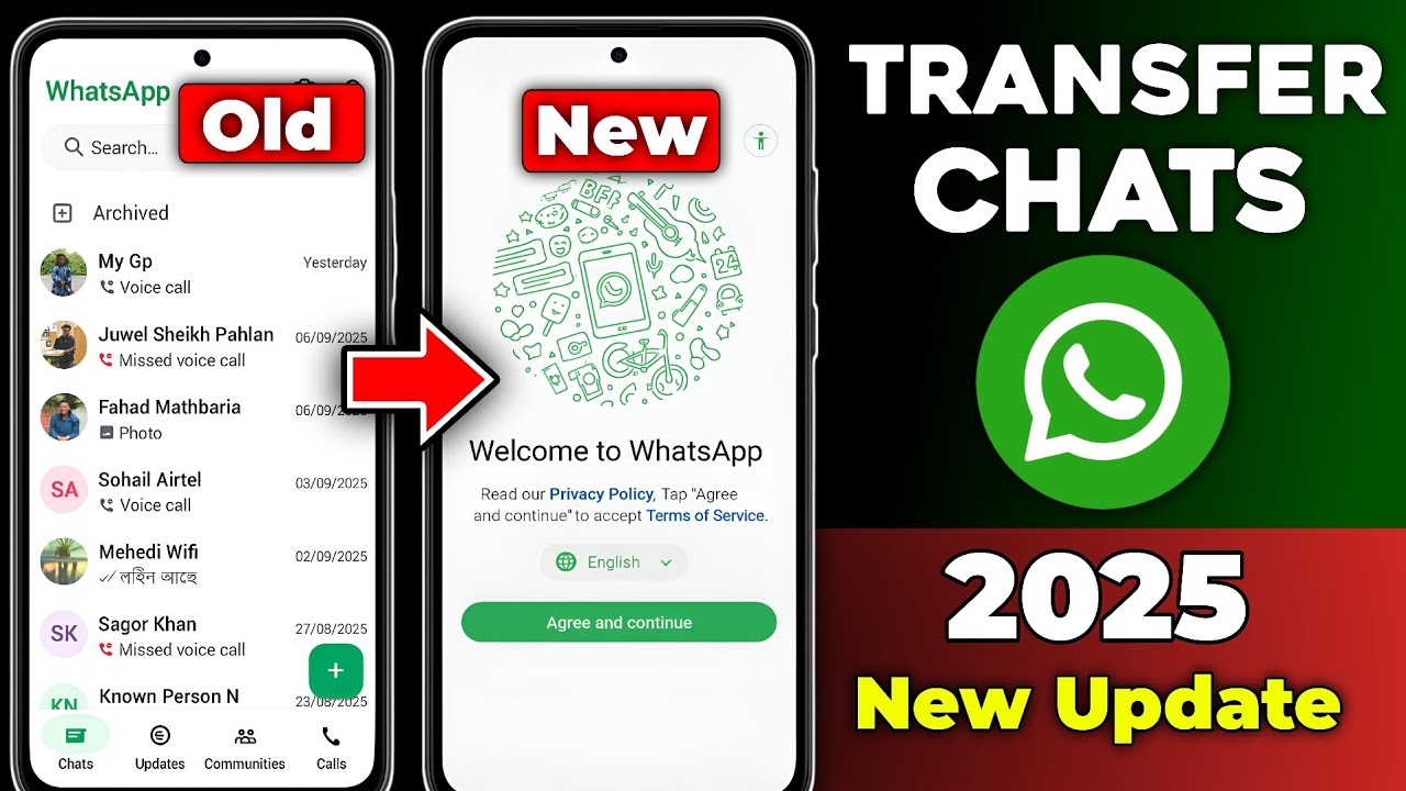 How to Transfer WhatsApp Chats From Old Phone to New Phone 2025 | Step by Step