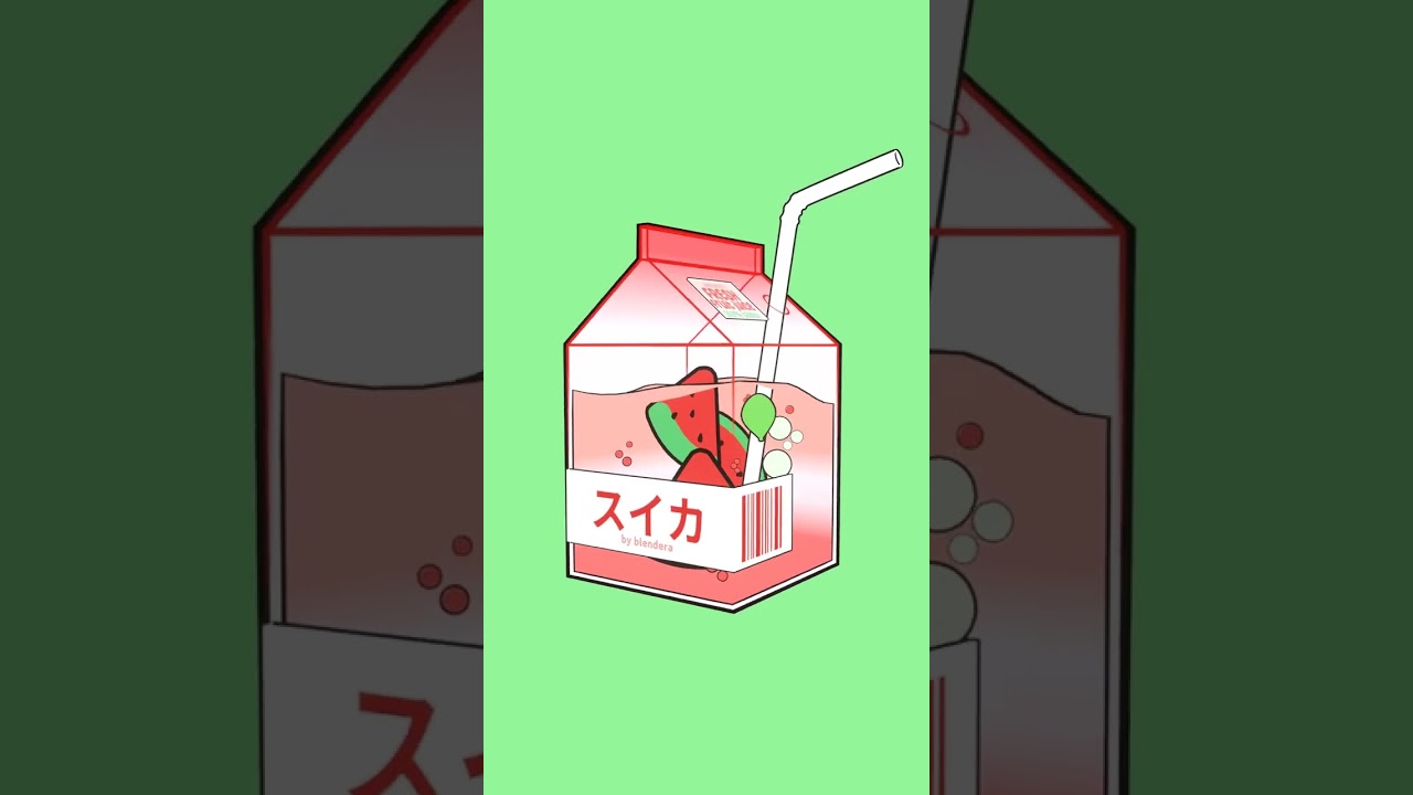 Watermelon Juice 3D Blender Model