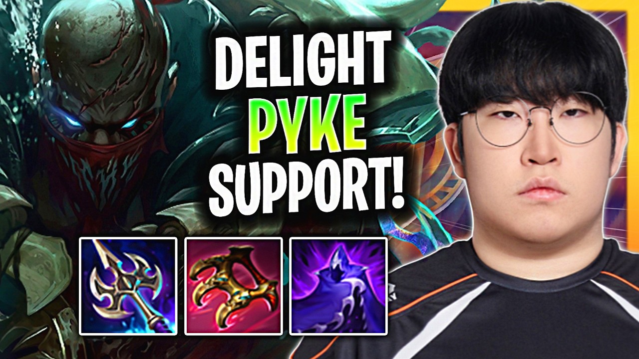 DELIGHT HARD CARRIES with PYKE SUPPORT! | HLE Delight Plays Pyke Support Patch 26.6