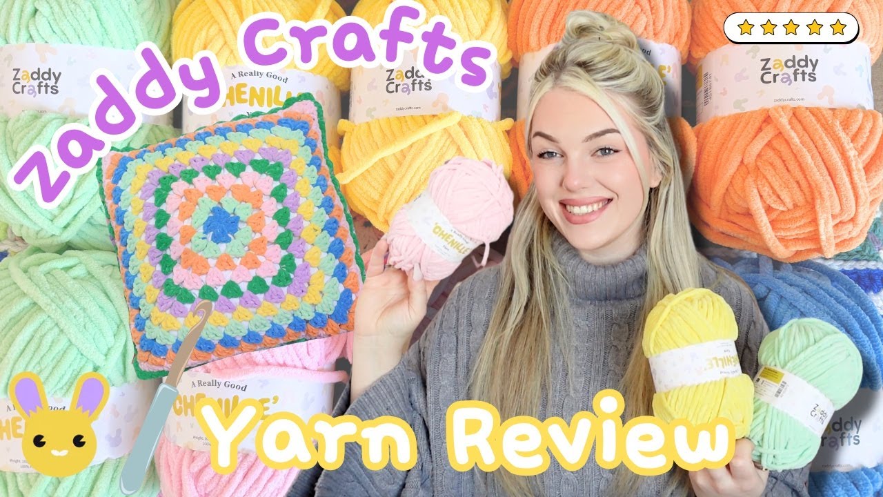 ZADDY CRAFTS YARN REVIEW - the best chenille yarn out there!?!?
