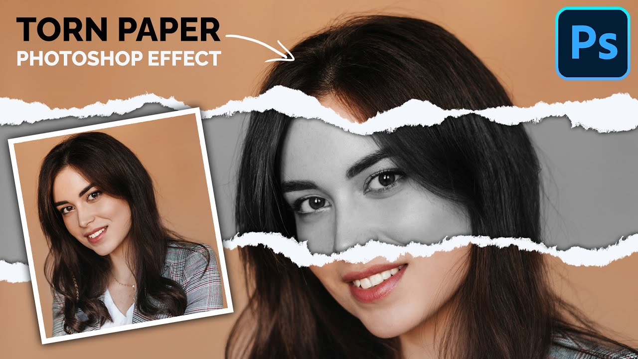 Torn Paper Effect Photoshop Tutorial | Easy & Realistic