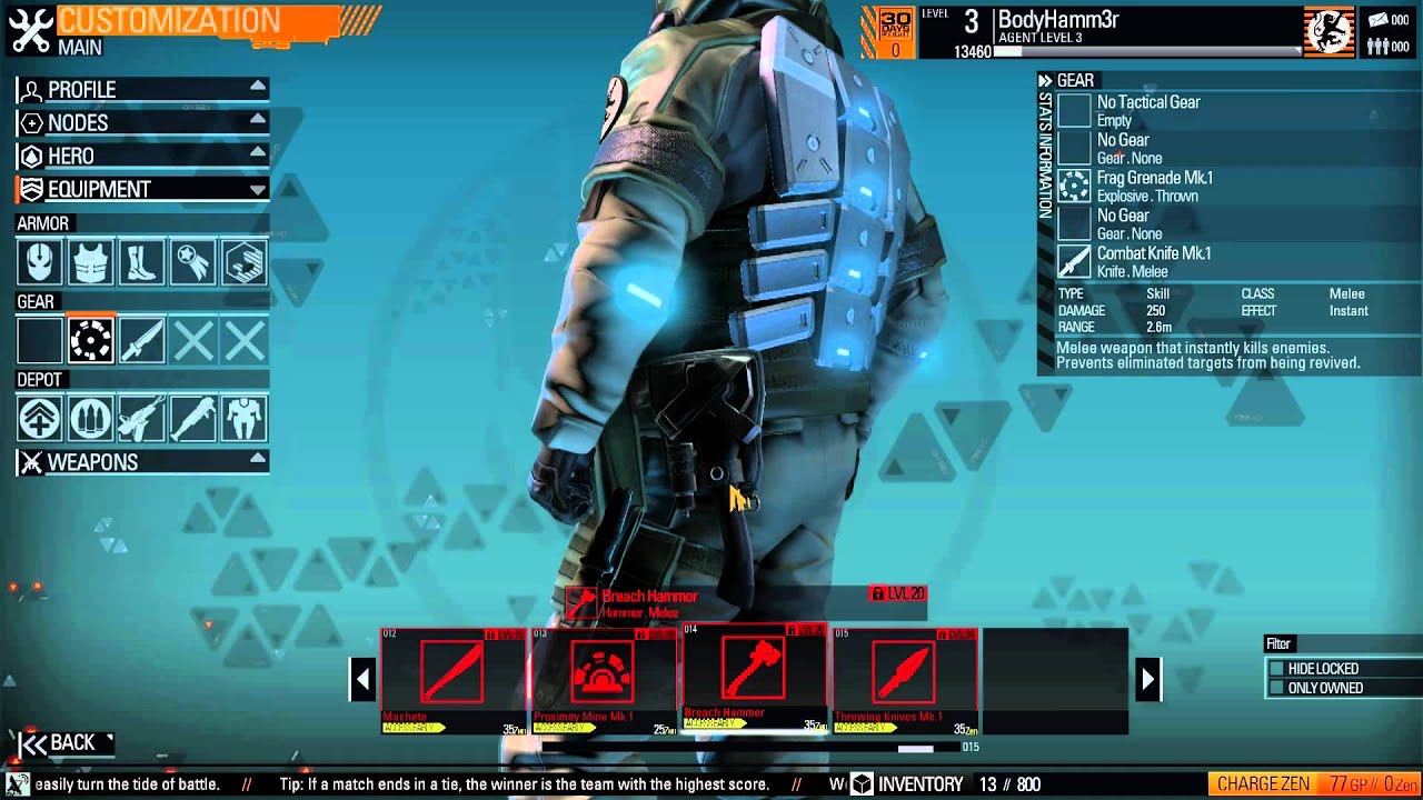 Blacklight Retribution   Character and Weapon Customization