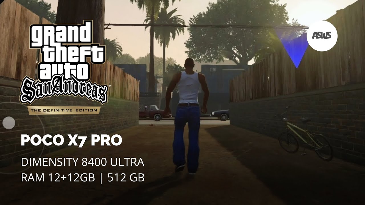 GTA SA DEFINITIVE EDITION | GAMEPLAY TEST ON POCO X7 PRO | DIMENSITY 8400 ULTRA