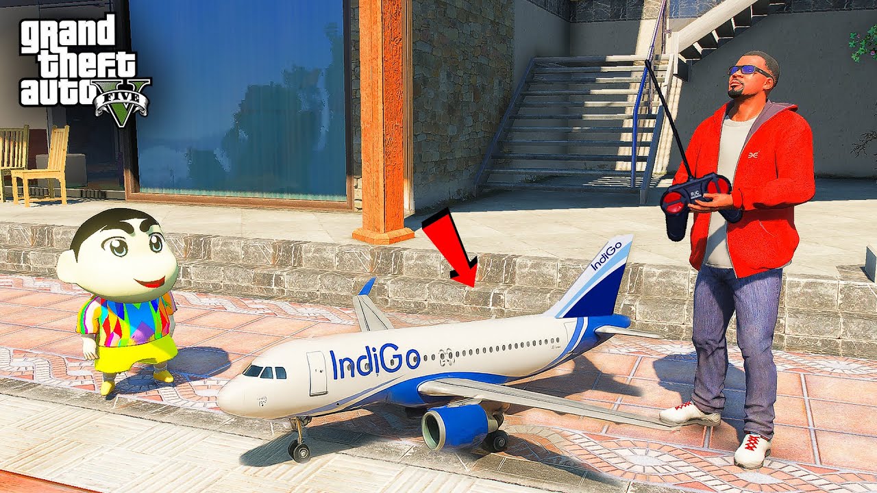 Franklin and shinchan Buy Mini RC IndiGo Plane in GTA 5