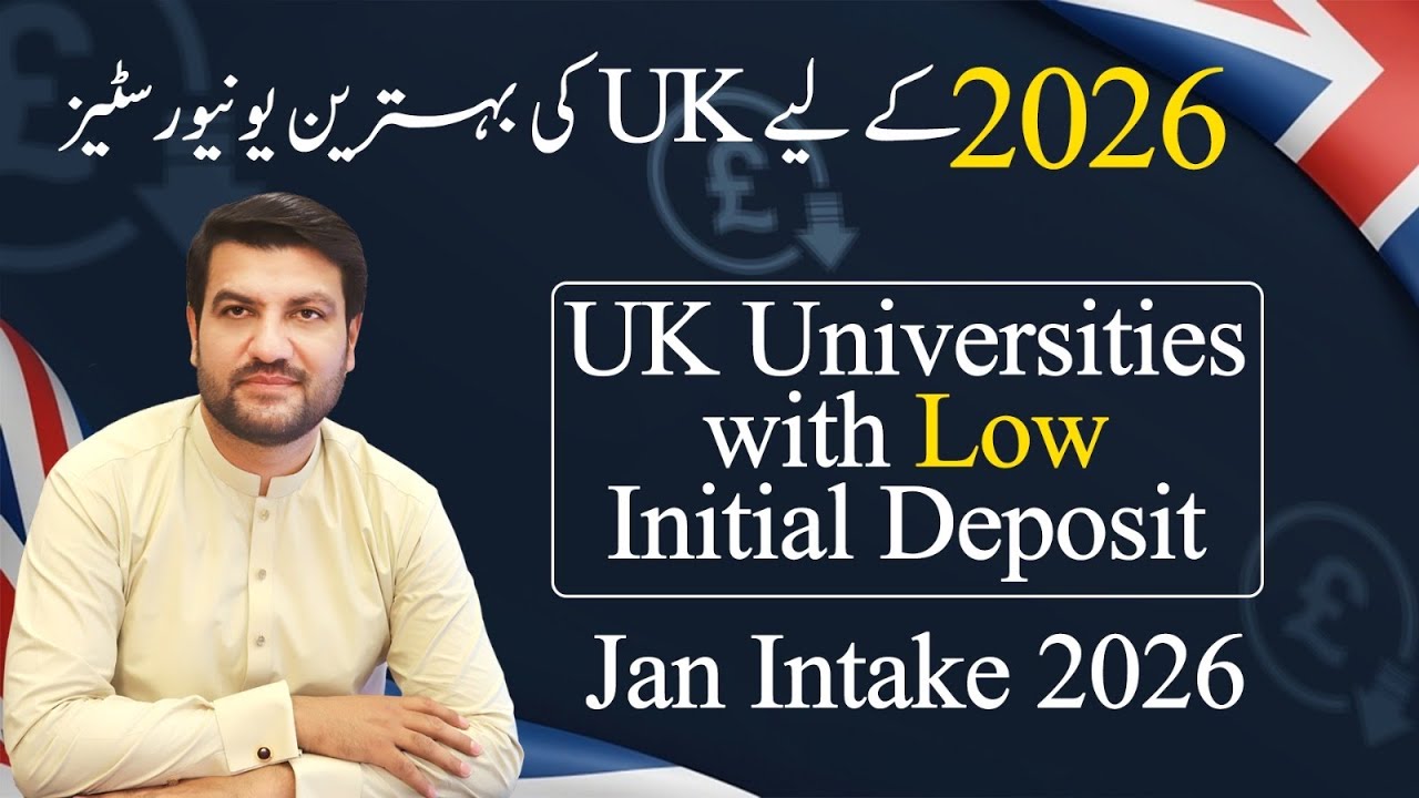Top UK Universities with Low Deposit for January 2026 Intake #studyabroad