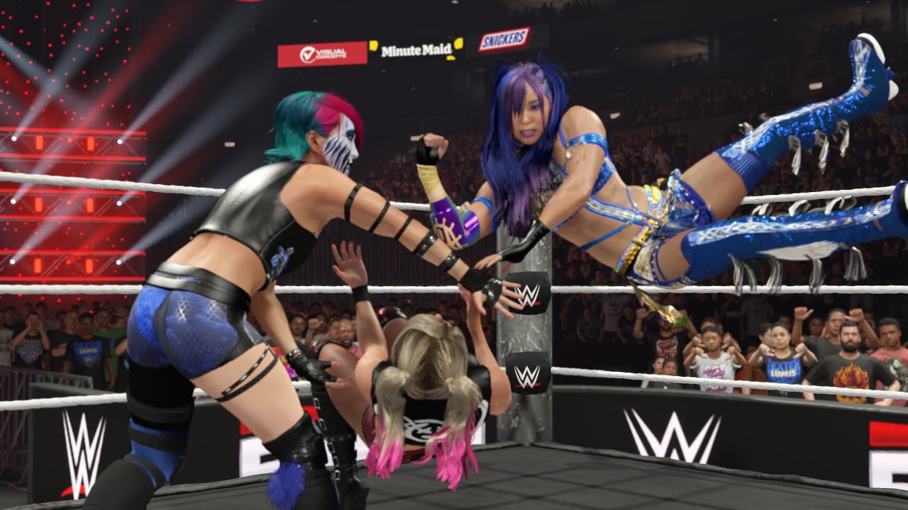 WWE 2K25 - KABUKI WARRIORS VS ALEXA BLISS & NIKKI CROSS [FOR THE WOMENS TAG TEAM TITLES] | RAW