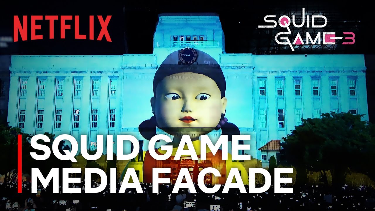Squid Game Media Facade | Netflix